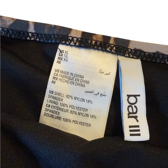 Bar III Women's Cheetah Printed Hipster Bikini Bottoms Style MBBC23501 Size XL - Picture 7 of 10